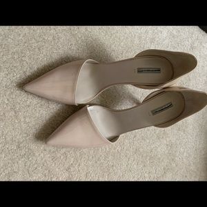 Giorgio Armani D’orsay pumps in nude